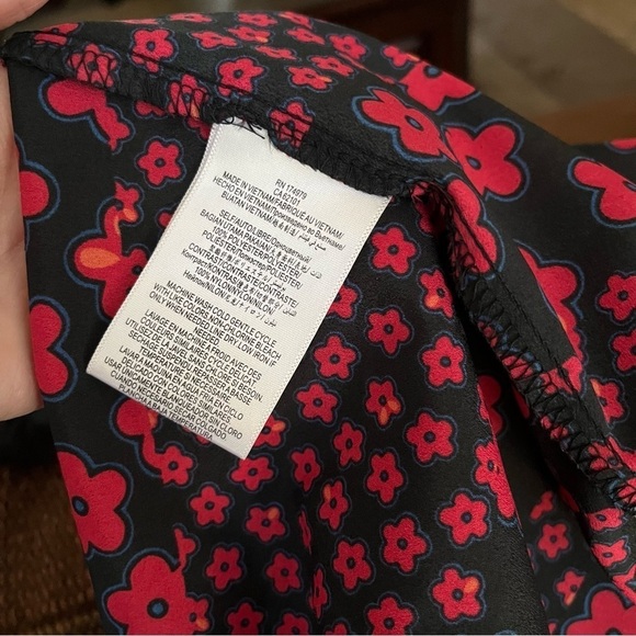 BCBGeneration Dress Womens Size M Mixed Media Red Black Floral Lace Bratz Style - Picture 6 of 12